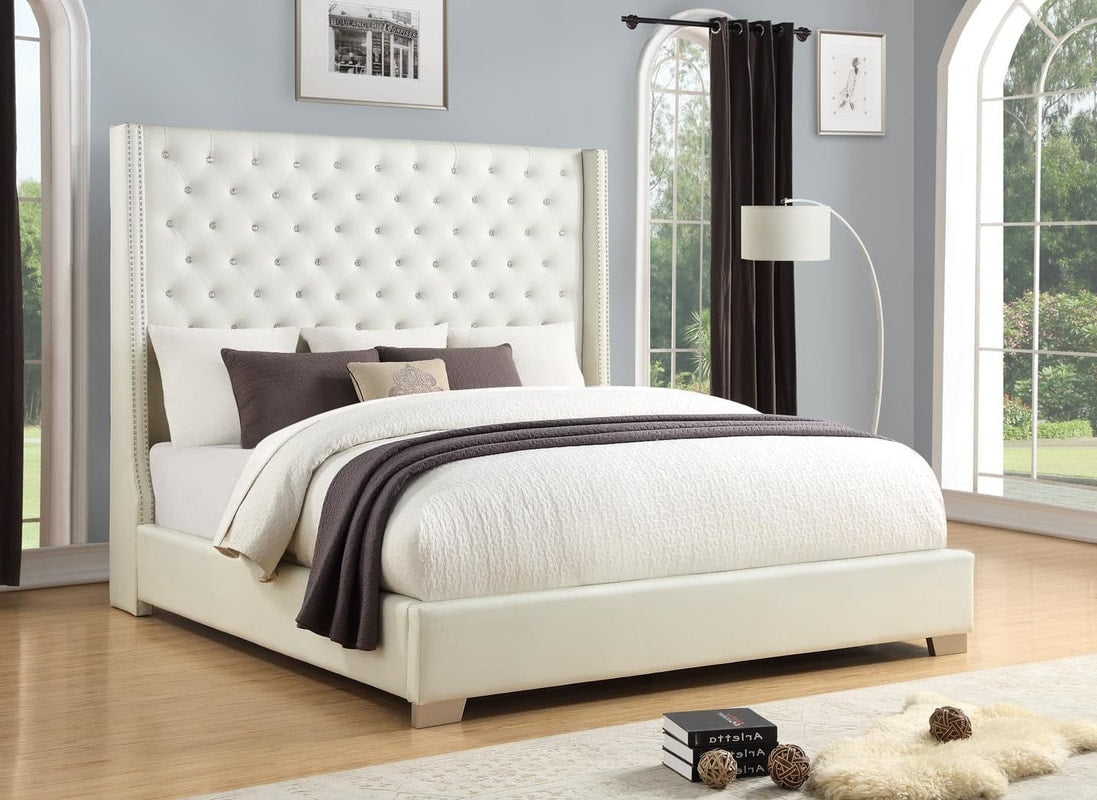 6FT Leather Diamond Bed Frame (Multiple Colors)