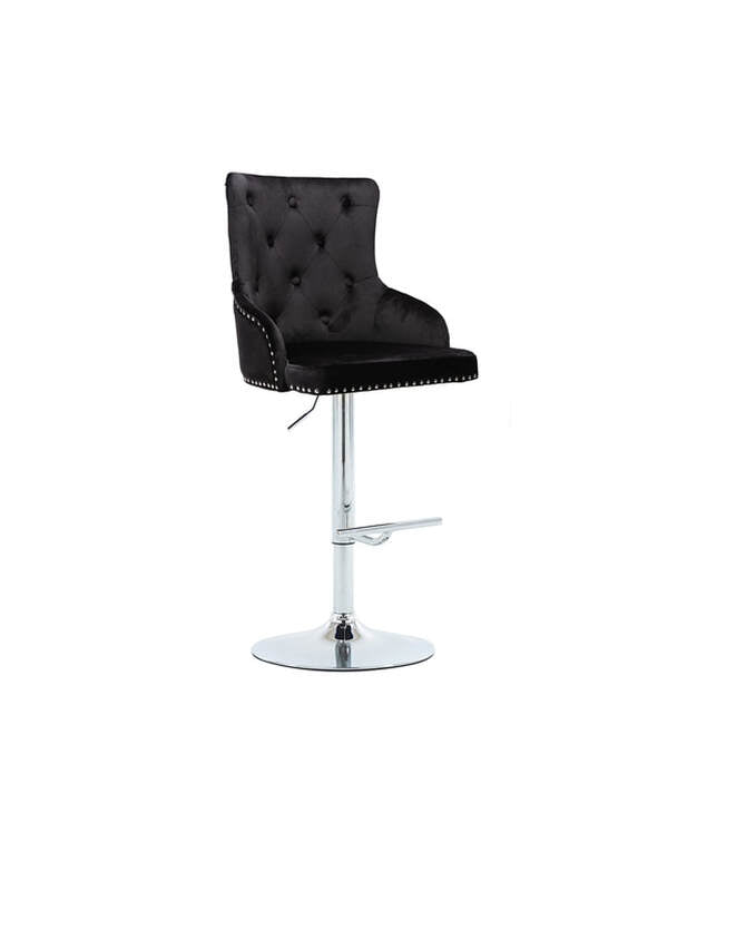 Velvet Tufted Adjustible Barstool (Multiple Colors)