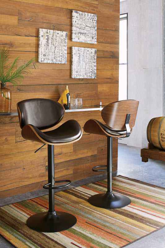 Black & Brown Tall Barstool