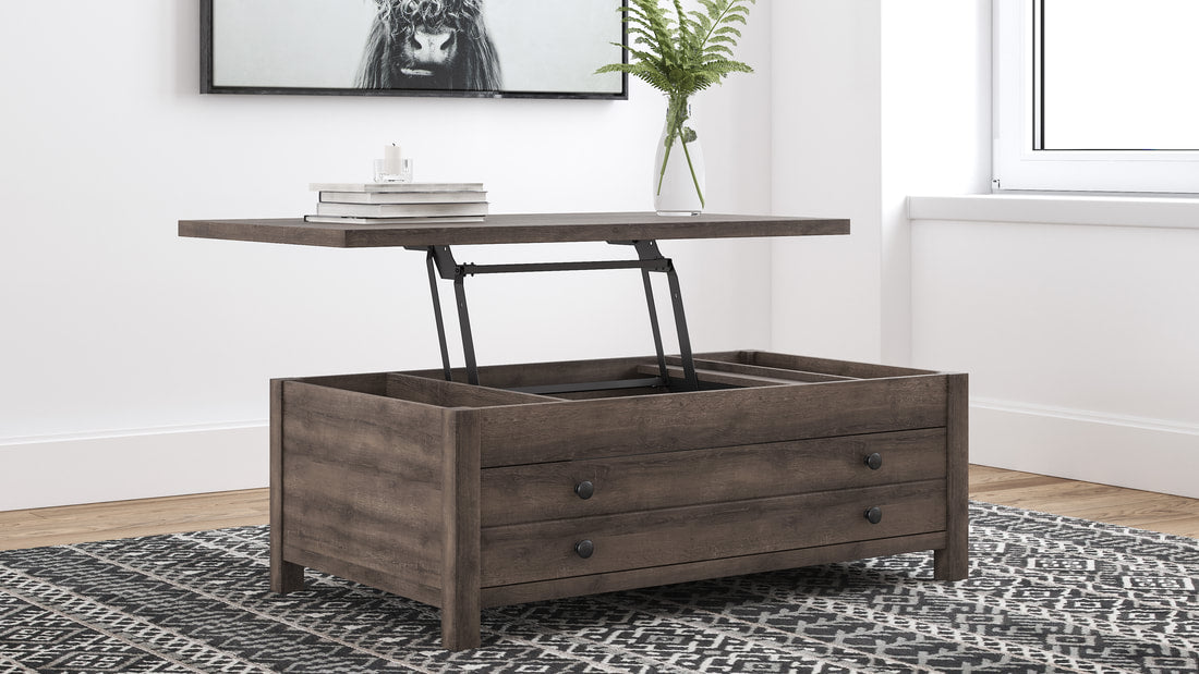 Grey Lift Top Cocktail Table