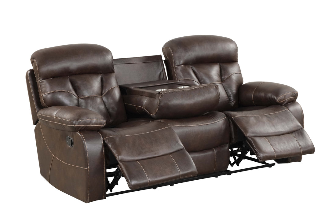 3pcs Leather Gel Reclining Sofa Set (Multiple Colors)